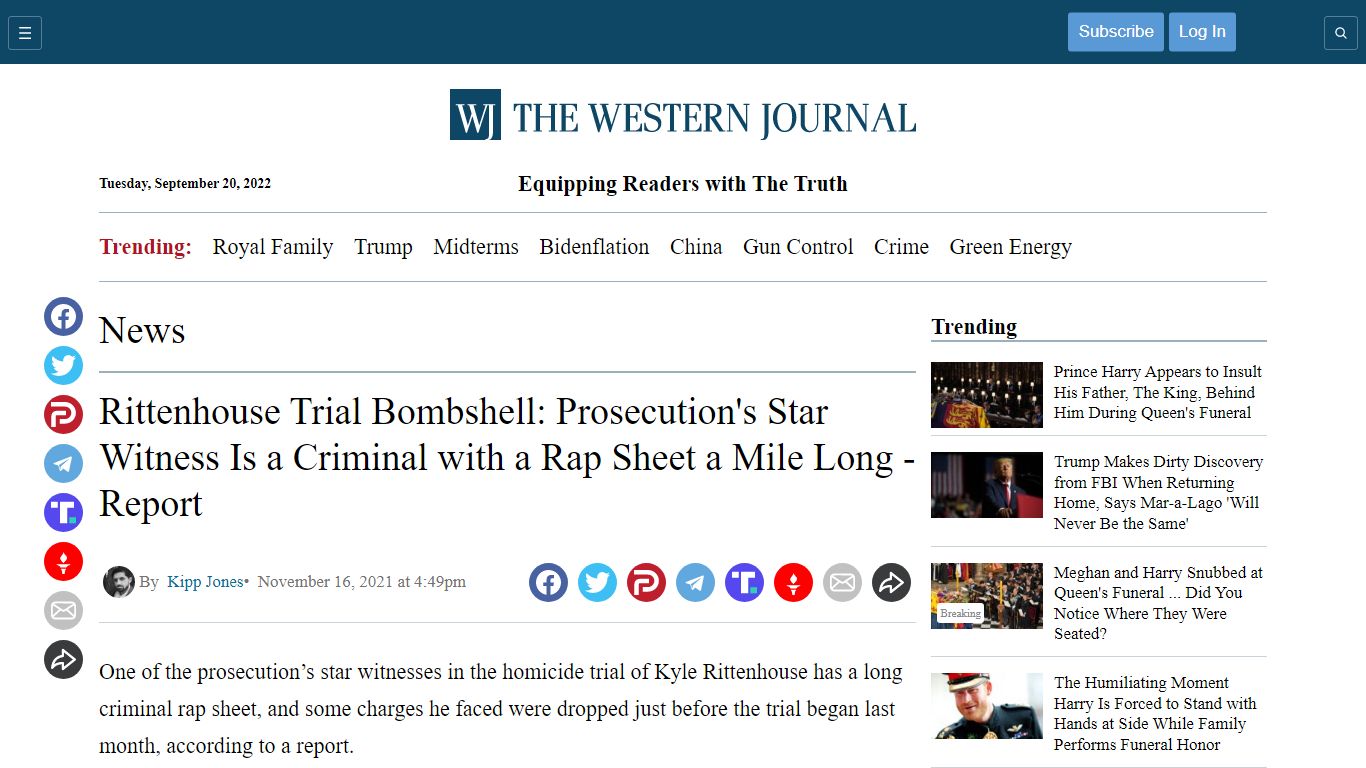 Rittenhouse Trial Bombshell: Prosecution's Star Witness Is a Criminal ...